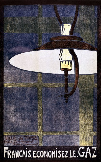 Frenchman, Frenchwoman, save the gas: poster drawn by a child of a Parisian school during the Great War by Unknown